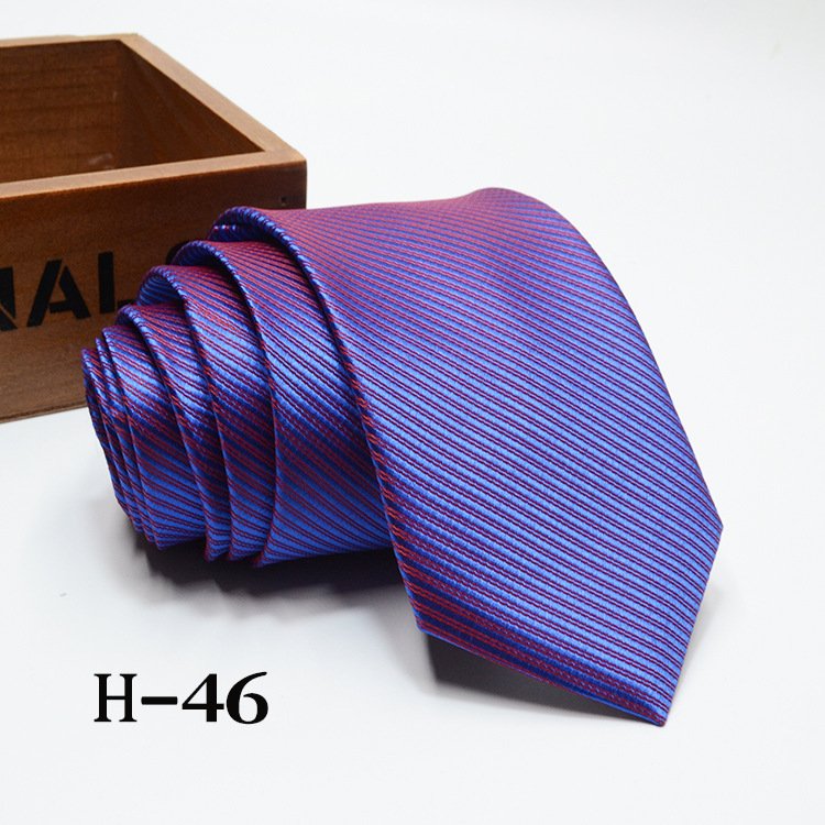 Men's Polyester Striped Neck Tie for Wholesale