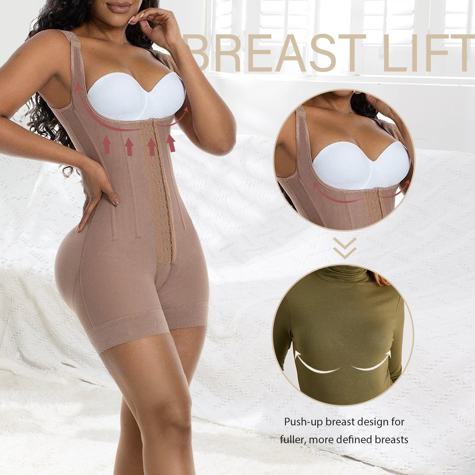 Fajas Colombianas Women Shapewear Post Surgery Compression Garment Girdles Tummy Control Butt Lifter Full Body Bbl Shaper