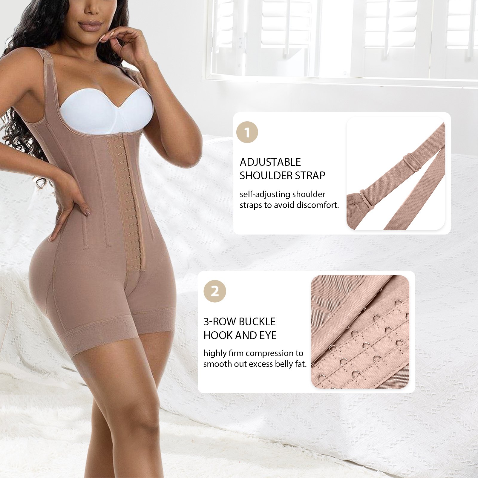 Fajas Colombianas Women Shapewear Post Surgery Compression Garment Girdles Tummy Control Butt Lifter Full Body Bbl Shaper