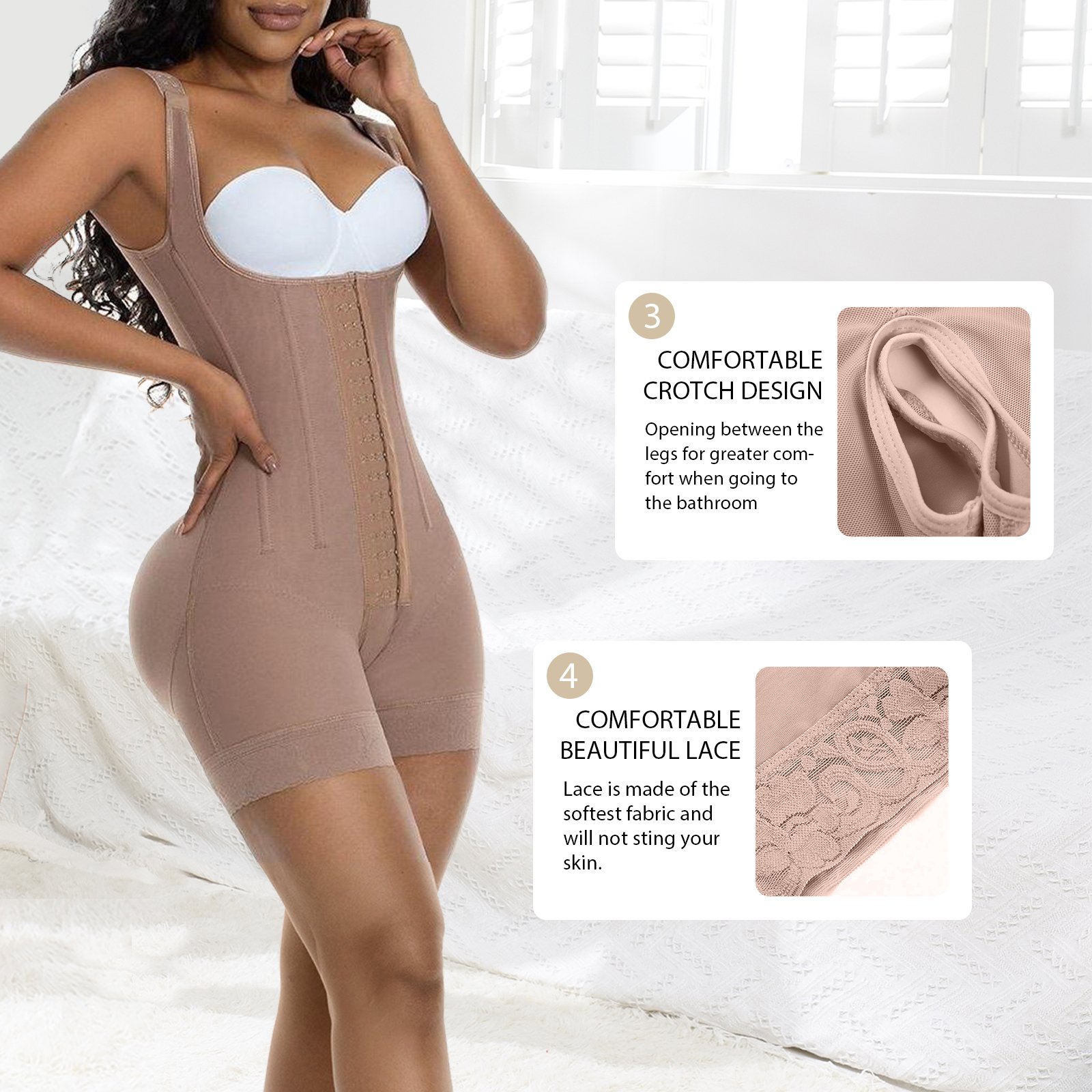 Fajas Colombianas Women Shapewear Post Surgery Compression Garment Girdles Tummy Control Butt Lifter Full Body Bbl Shaper