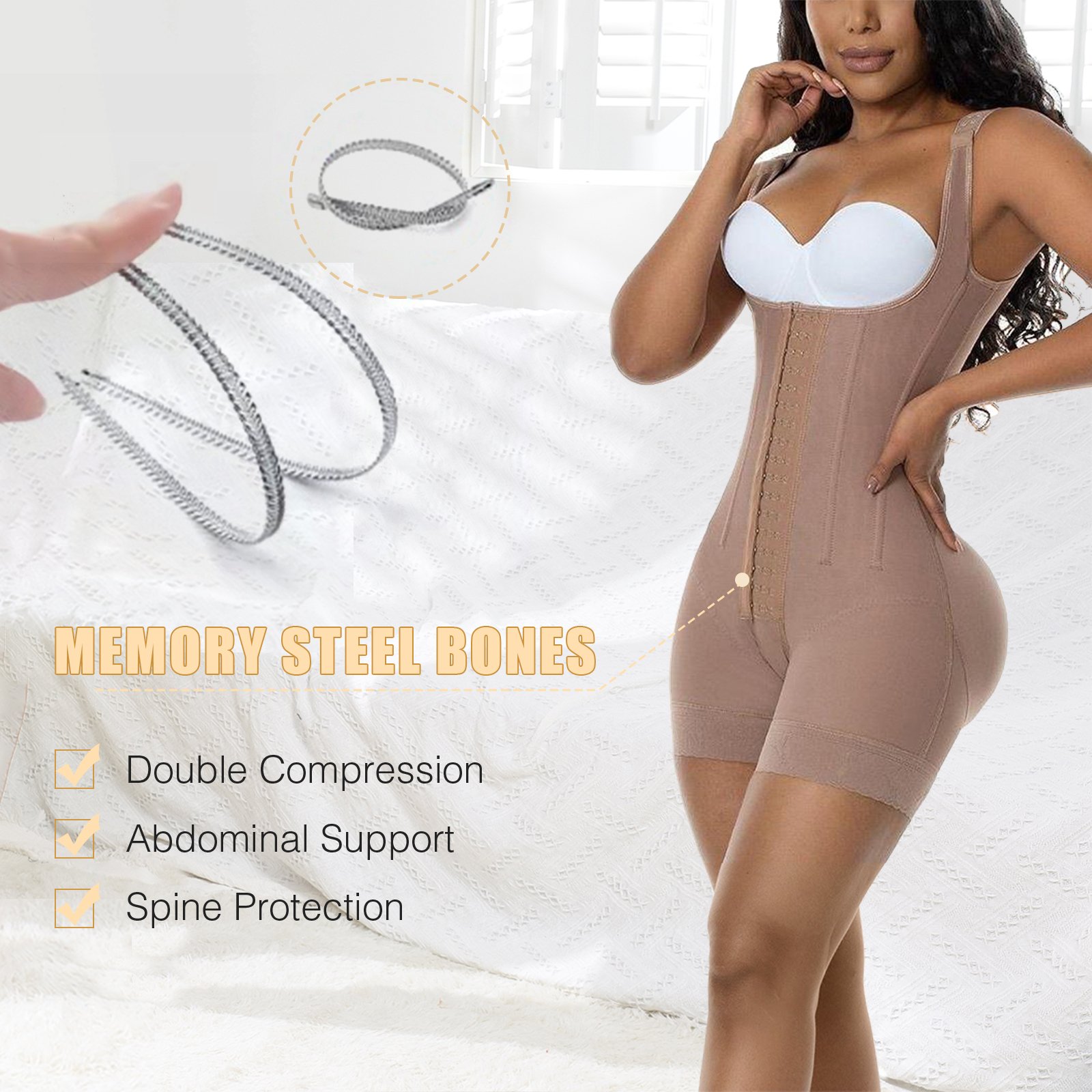 Fajas Colombianas Women Shapewear Post Surgery Compression Garment Girdles Tummy Control Butt Lifter Full Body Bbl Shaper