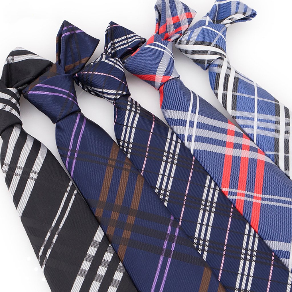 Wholesale Classic British Plaid Striped Tie Colorful Casual Men's Tie Business Formal Tie Wedding Suit Decorations Accessories