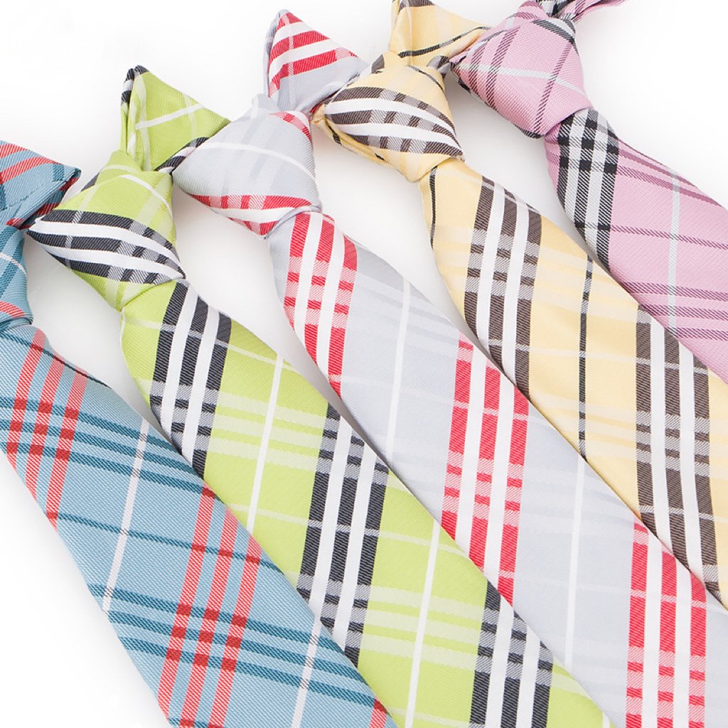 Wholesale Classic British Plaid Striped Tie Colorful Casual Men's Tie Business Formal Tie Wedding Suit Decorations Accessories