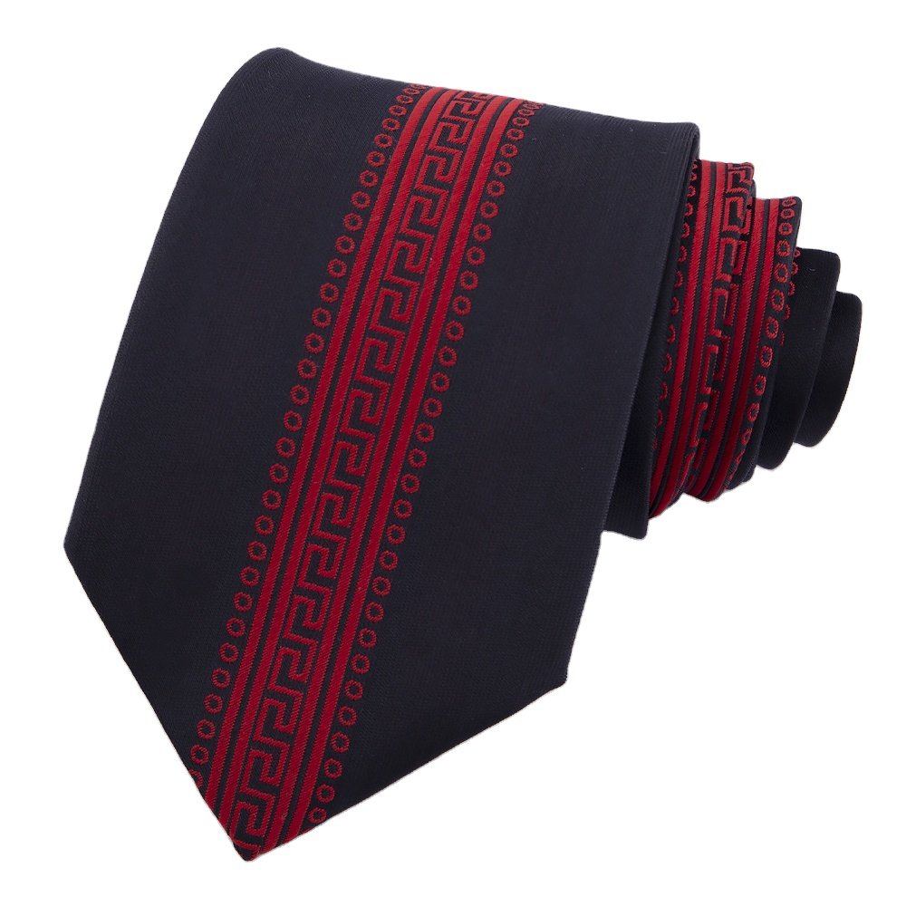 RunLin Factory Handmade Customized Wholesale Yarn Dyed Woven Jacquard Fabric Silk Ties