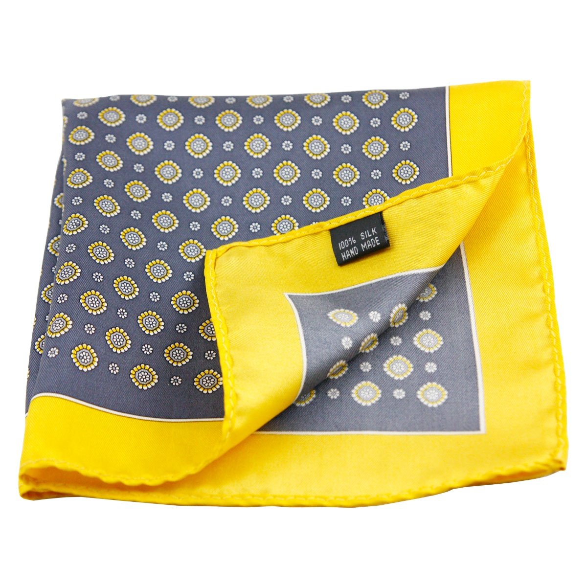 Hamocigia OEM Men Handmade Handckerchief Print Pocket Squares Silk