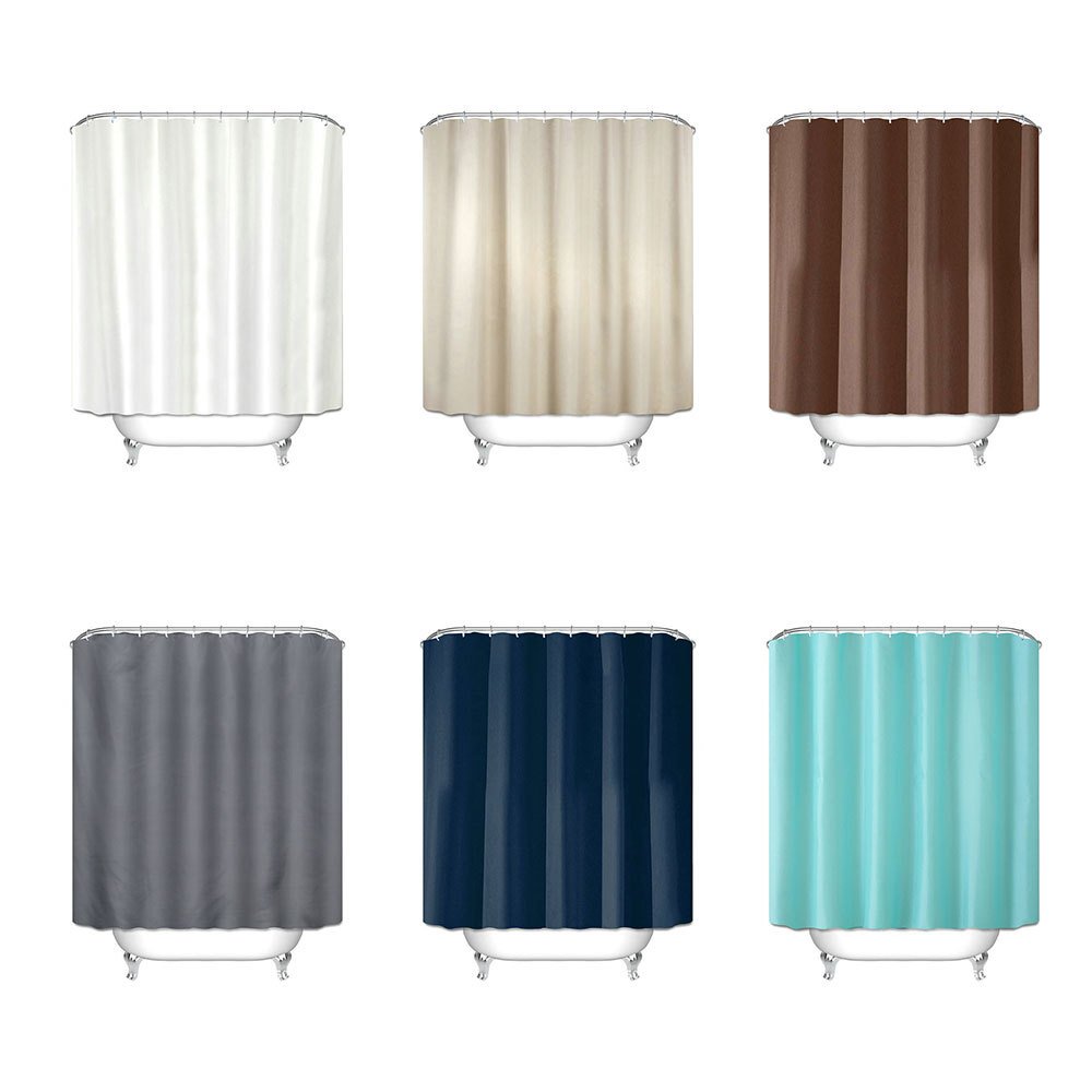 Polyester waterproof shower curtain of bathroom keep water out partition curtain