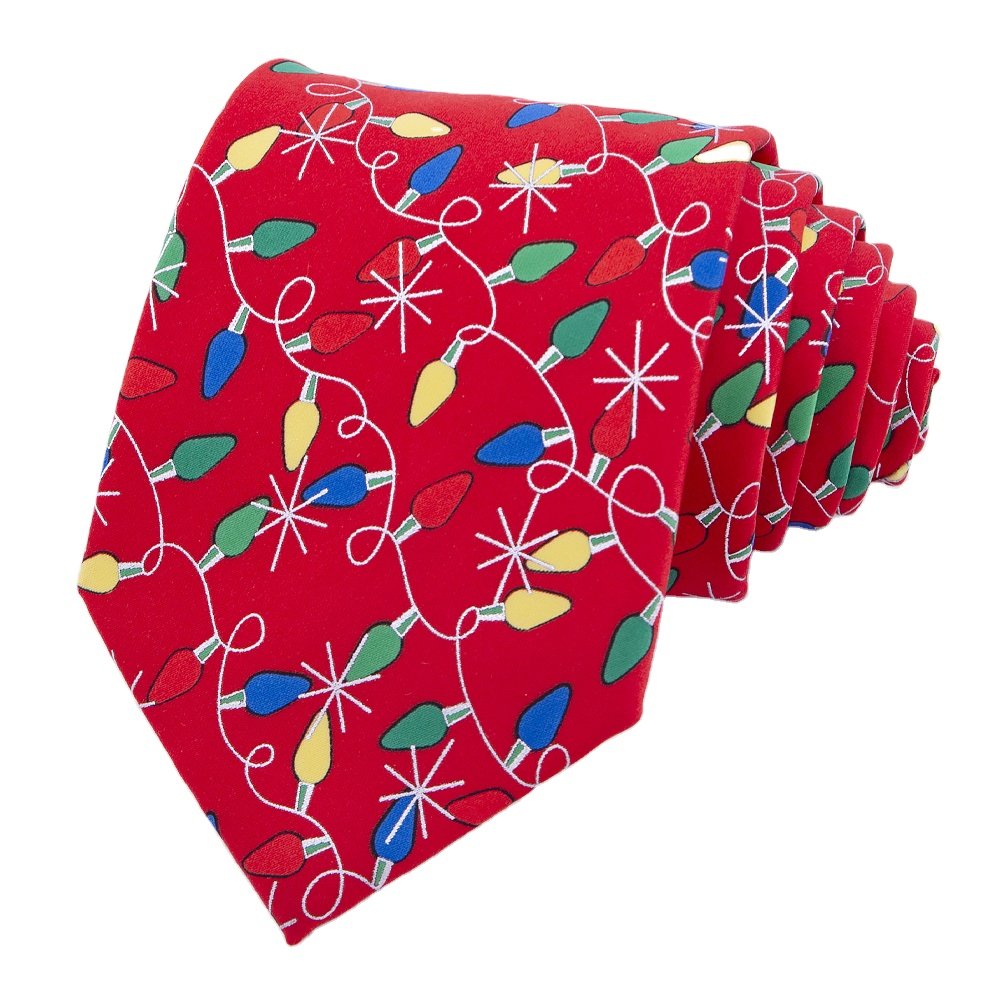 RunLin Wholesale Custom Woven Jacquard Handmade Premium Luxury Popular Xmas Christmas Ties
