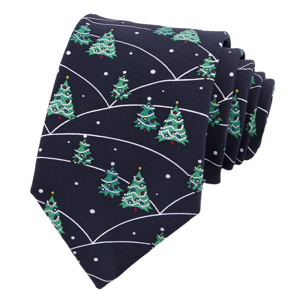 RunLin Wholesale Custom Woven Jacquard Handmade Premium Luxury Popular Xmas Christmas Ties