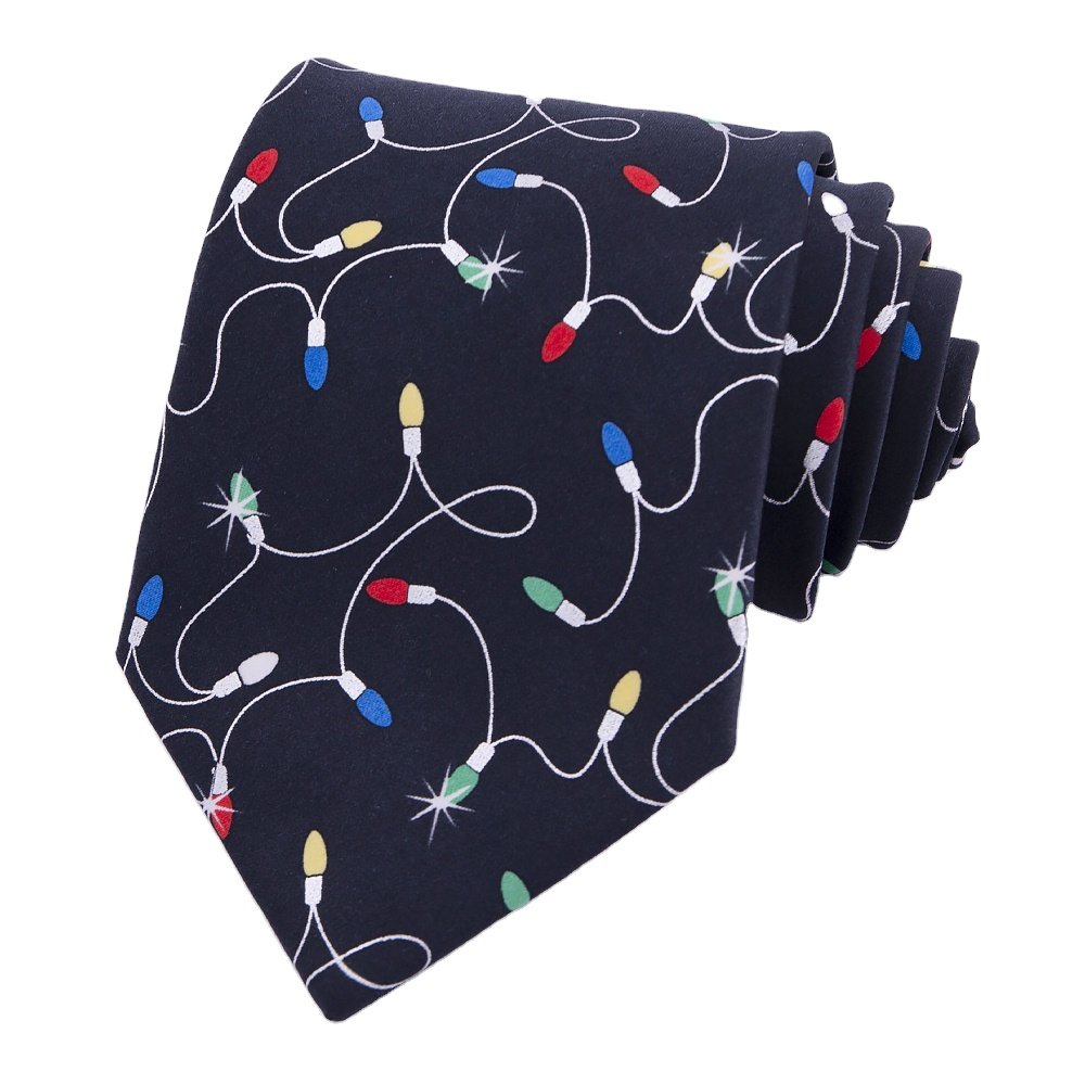 RunLin Wholesale Custom Woven Jacquard Handmade Premium Luxury Popular Xmas Christmas Ties