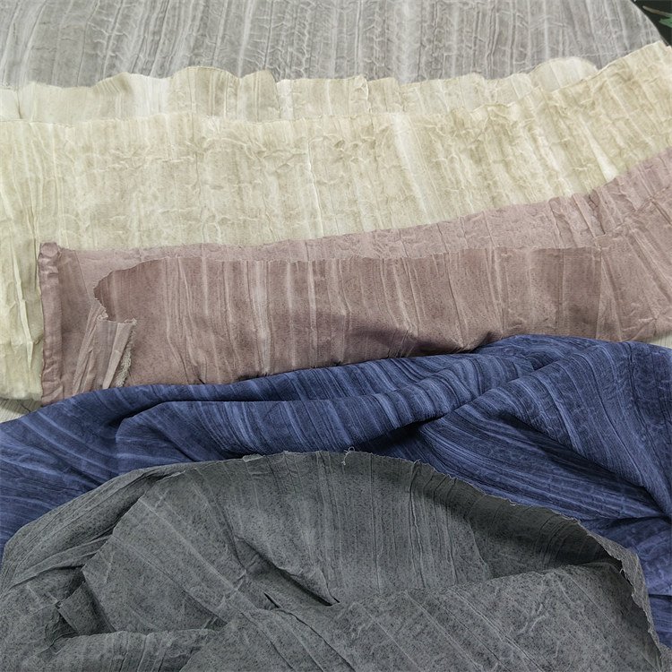 OEM ODM 97%polyester 3%spandex tie-dye woven Imitation linen wrinkle polyester abaya crinkle fabric for abaya