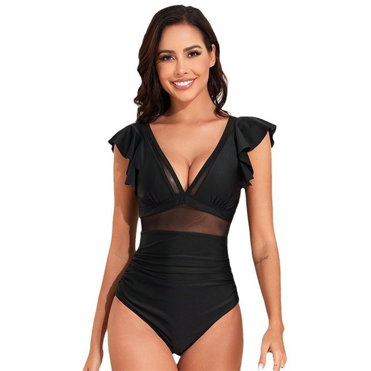 2024 Customized women's swimwear luxury nylon one piece swimsuit