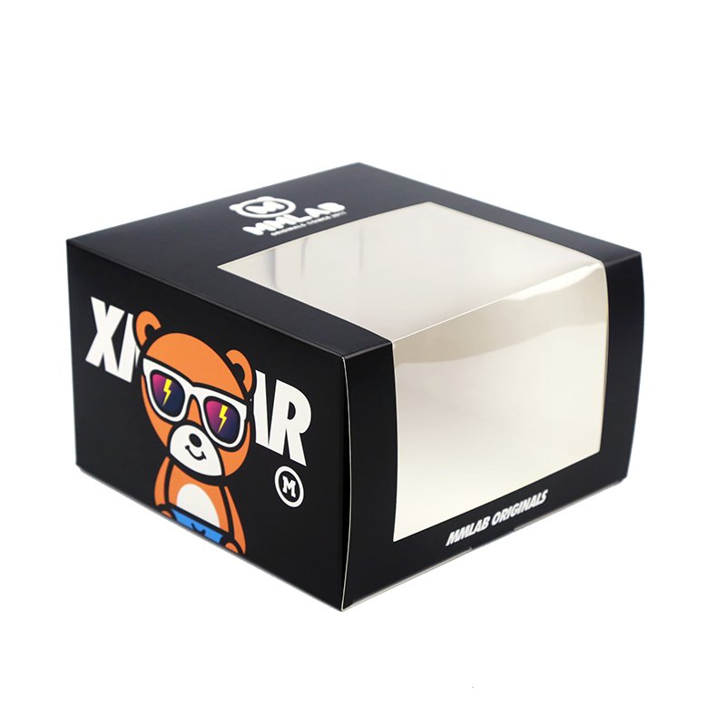 Wholesale Custom Logo Snapcap Box Packaging Hat Baseball Caps Mailer Gift Box Folding Packing Full Color Print with Clear Window