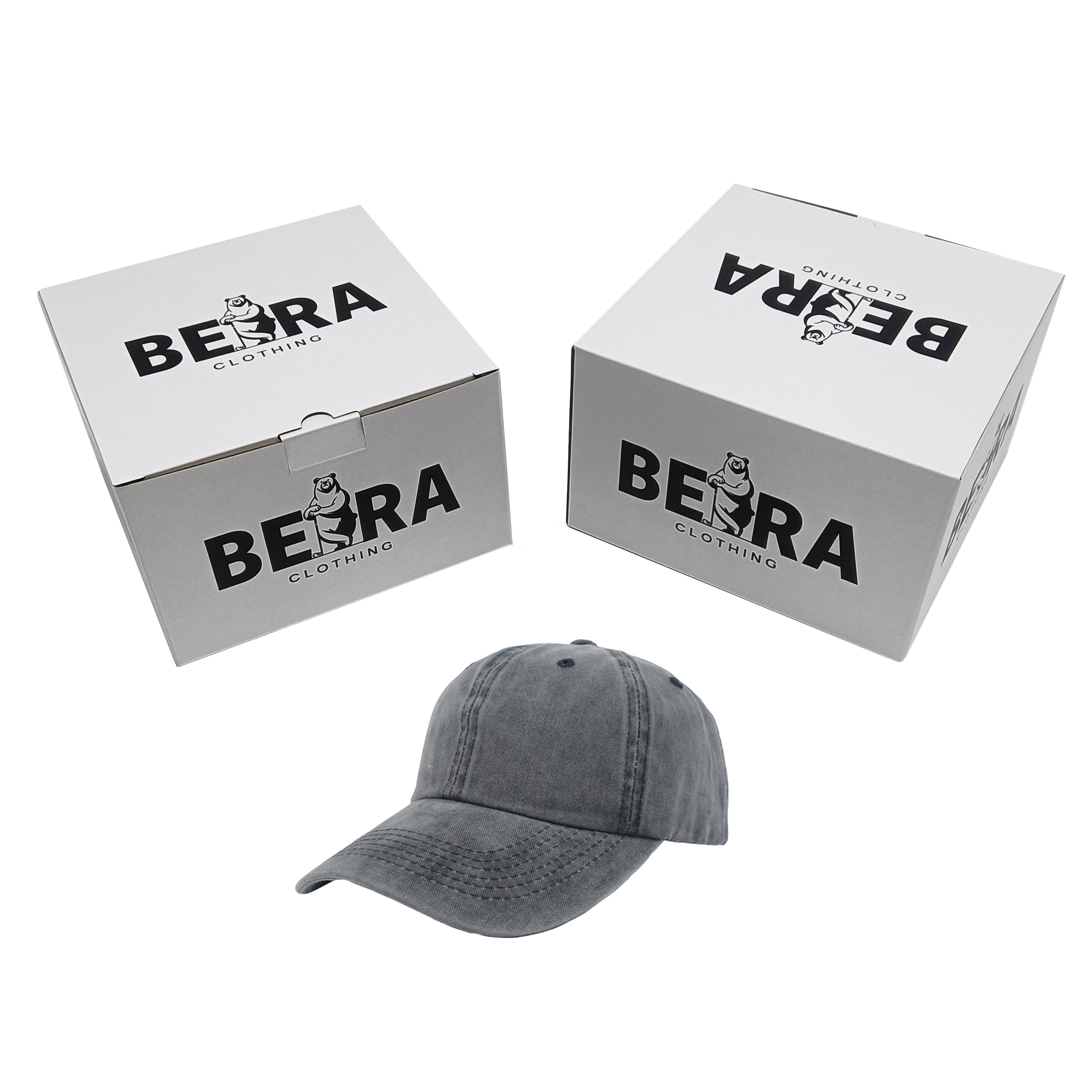 Wholesale Custom Logo Snapcap Box Packaging Hat Baseball Caps Mailer Gift Box Folding Packing Full Color Print with Clear Window