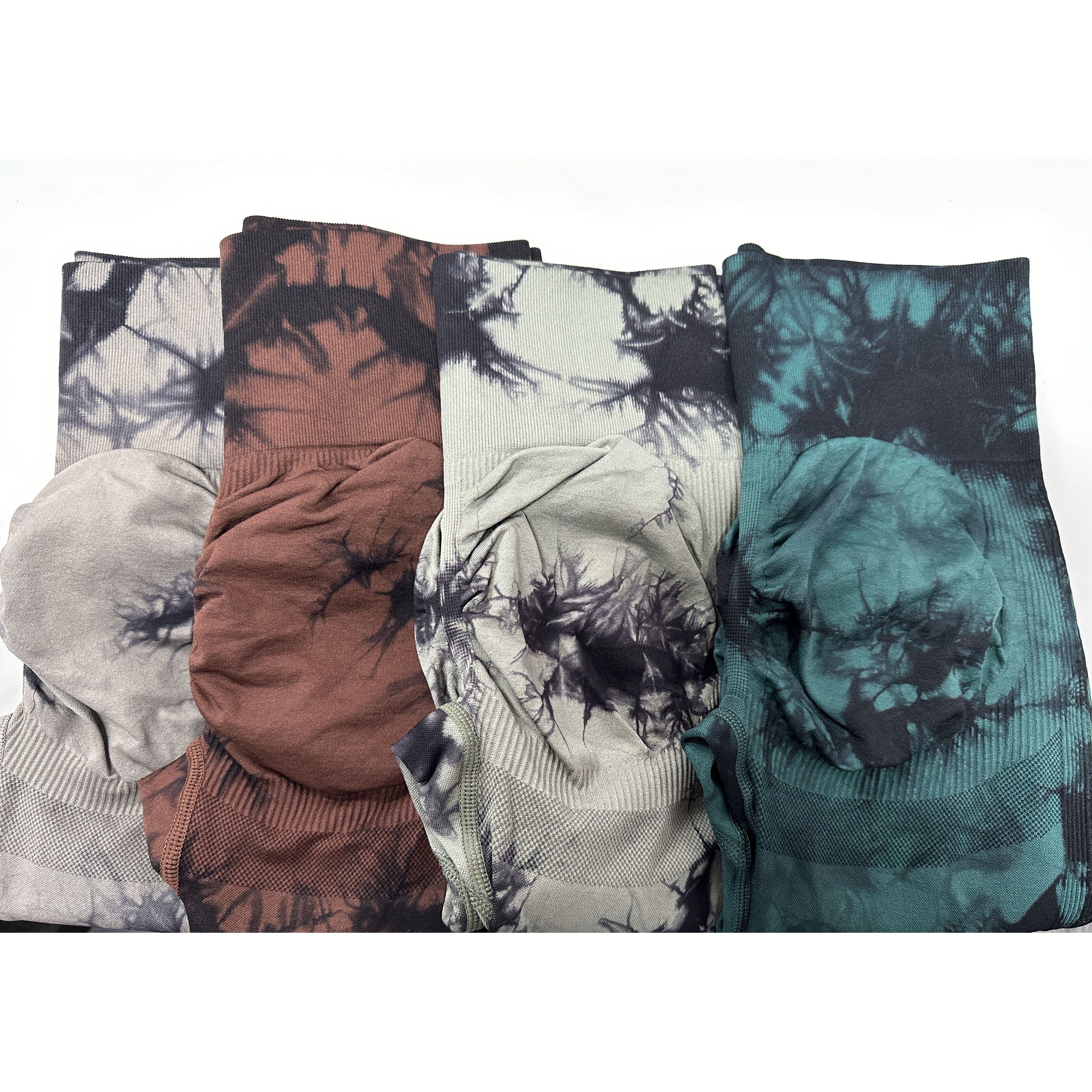 Wholesale Tie Dye Women Seamless Leggings Fitness Sexy Scrunch Butt High Waist Peach Hip Breathable Yoga Pants