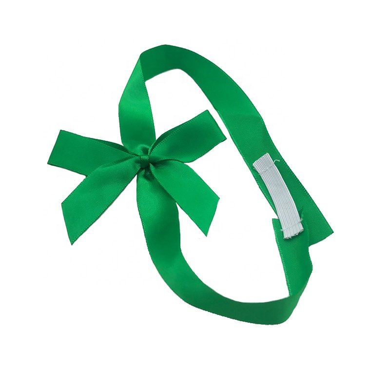 E-Magic Wholesale Gift Ribbon Packing Bow Custom Grosgrain Ribbon Bow Pre Tied Ribbon Bow with Self Adhesive