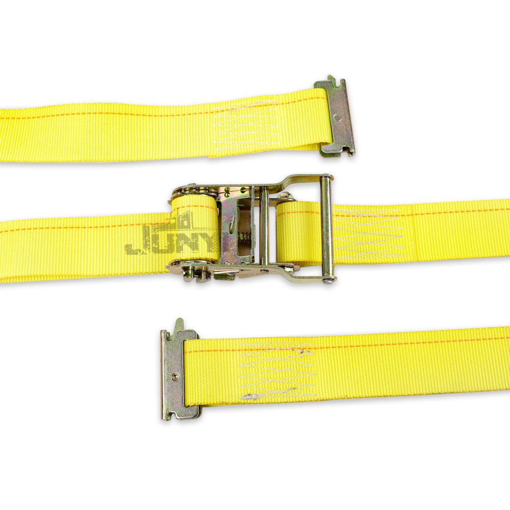 2 inch ratchet tie down e-track logistic strap yellow heavy duty ratchet straps for transport