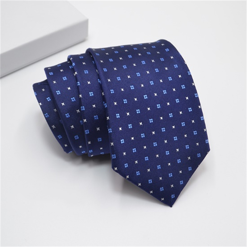 wholesale Mulberry silk blue navy blue formal 8cm necktie high-grade business handmade ties men's 100% silk tie