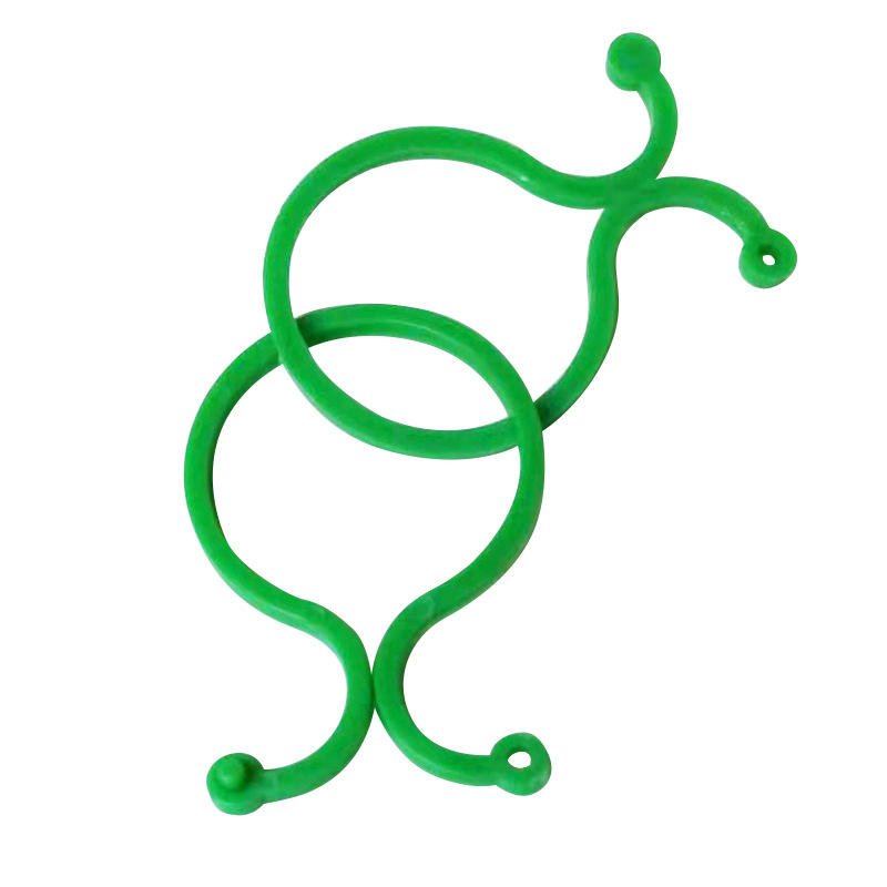 Garden Plant Clips Green Gardening Buckle Plant Binding Tie Rattan Flower Growth Clip Figure 8 Shape Grafting Buckle