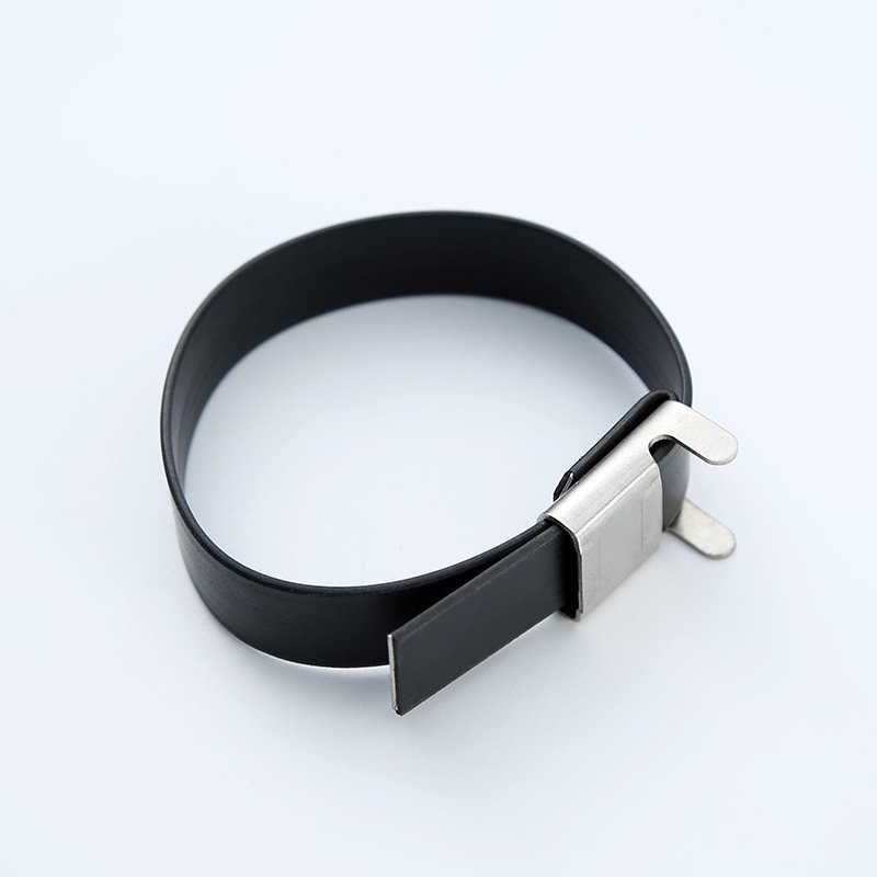 Fire proof 304 grade ss (Wing Type) cable ties Stainless Steel Epoxy Coated Cable Tie Band