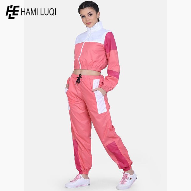 Women's 2 Piece Outfits Workout zipper Sweatshirt Pants Set Sweatsuit Jogger Pants Loungewear Sets