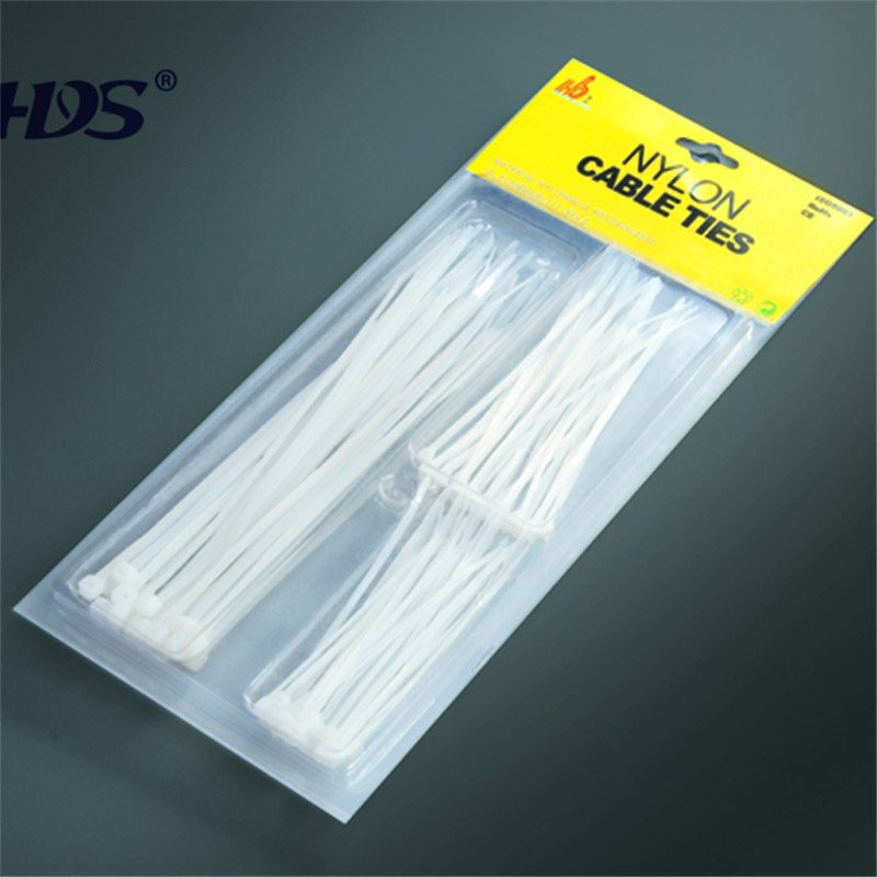 HDS high quality PE kont ball type cable tie zip tie wrap tie HDS-120 4.7inch 100pcs/bag