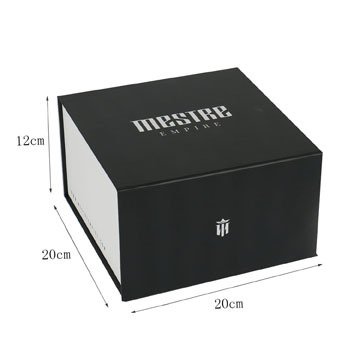 Wig Box Magnetic Closure Black with Silk Satin Insert UV Logo Magnet Skin Care Gift Boxes Paperboard Candle Bottle Packaging