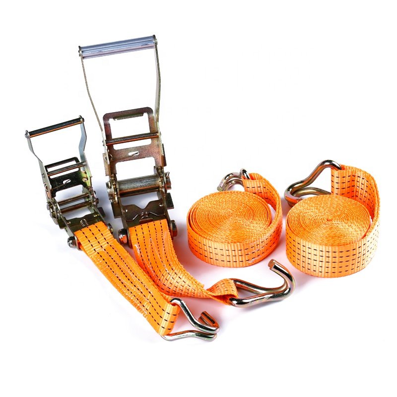 Polyester cargo ratchet tie down cargo lashing belts ratchet tie down straps for tire secure