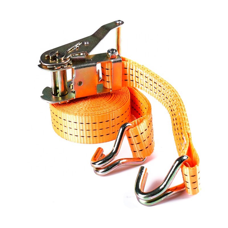 Polyester cargo ratchet tie down cargo lashing belts ratchet tie down straps for tire secure