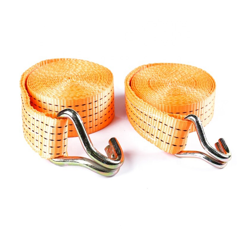 Polyester cargo ratchet tie down cargo lashing belts ratchet tie down straps for tire secure