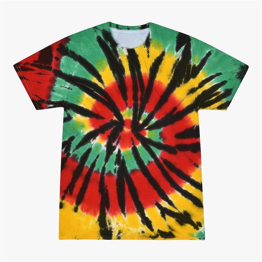 Oem tie dye100 polyester t shirts wholesale cheap summer soft thin comfortable t shirt new design mens shirts