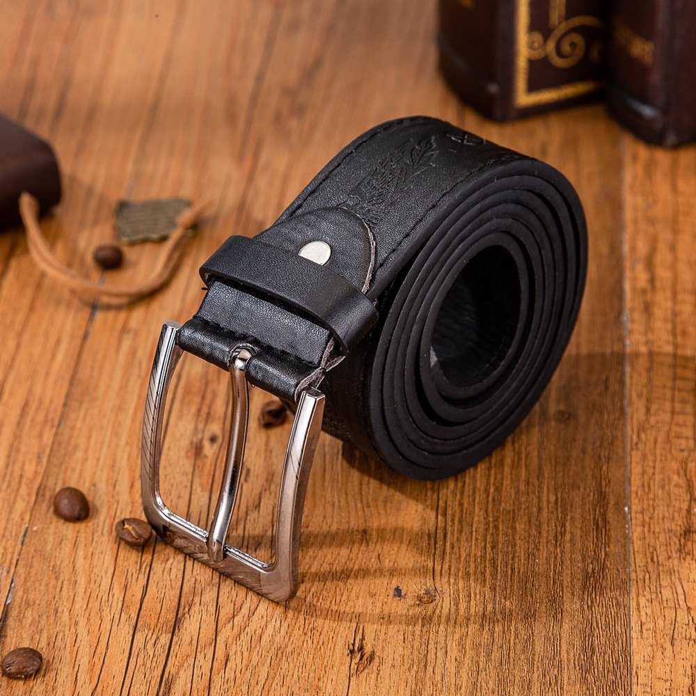 Men's Gift set Casual large dial quartz watch set + wallet + Perfume +belt+ keychain + pen 6pcs Fathers Day Gifts