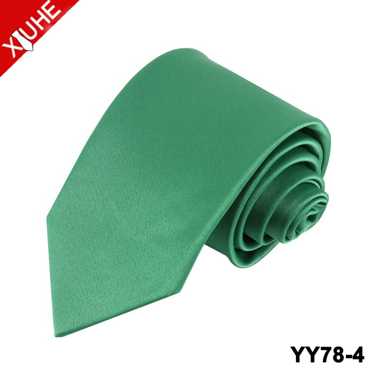 Custom Polyester Solid Necktie with Minimal Design Wine Red Satin Finish Personalized Logo-for Gift Giving