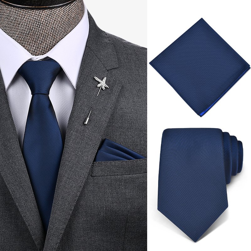 Kaidvll Wholesale Fashion Mens Ties Pocket Square Neck Tie Sets Custom Logo