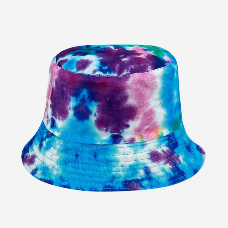 Bucket Hat Sports Caps OEM Service Wide Brim Fisherman Street Colorful Summer Artisc Printed Tie Dye Cotton Hot Selling Printing