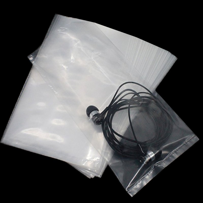 Pe Transparent Plastic Flat Open Poly Bag Plastic Flat Bottom Bag For Sandwich Storage packaging