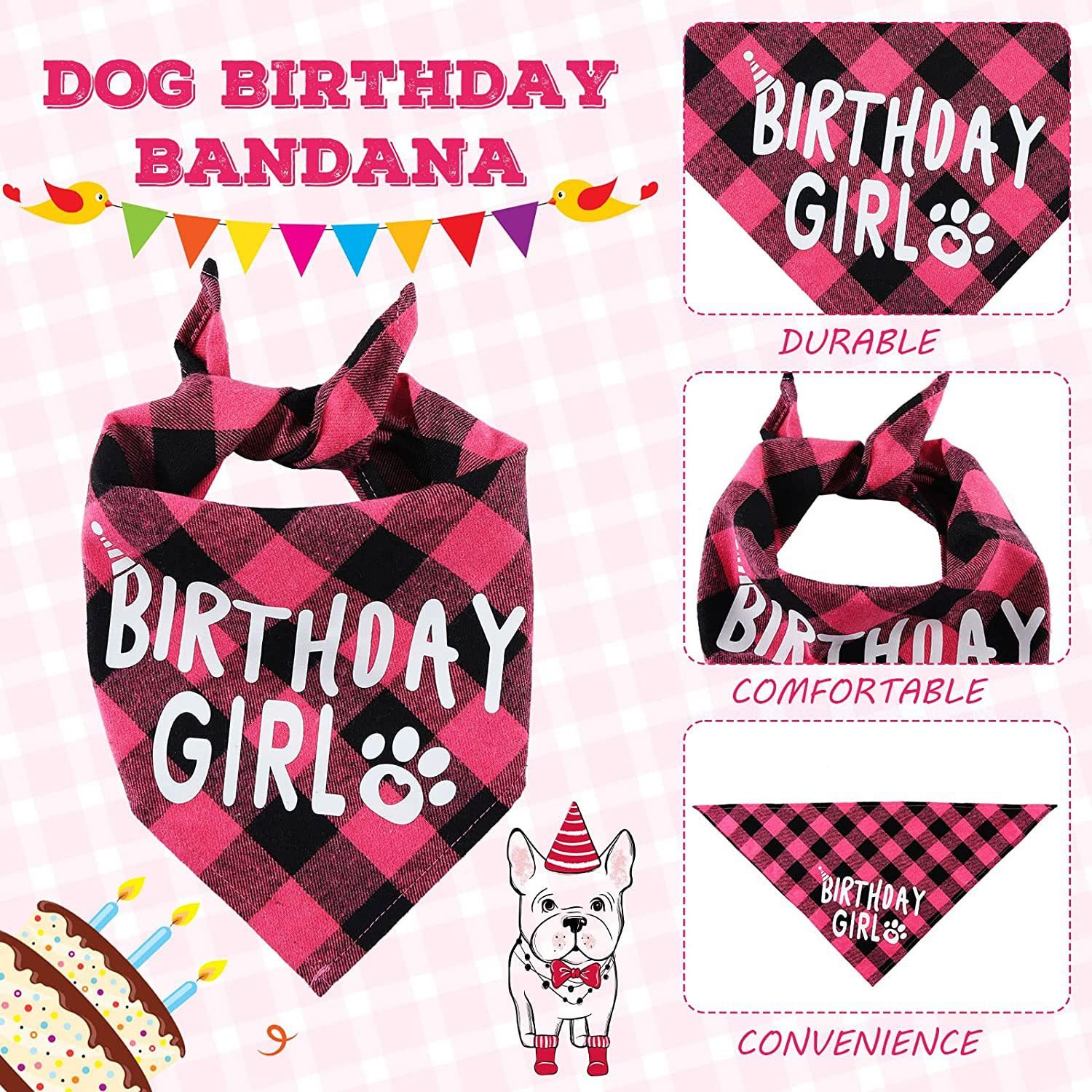 New Pet Birthday Party Supplies Banner Pull Flag Birthday Hat Dog Paw Balloons Saliva Bow Tie Pet Dog Birthday Party Accessories
