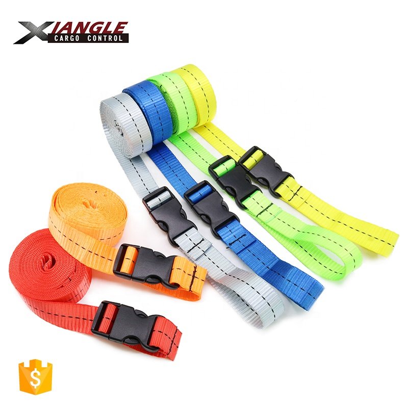 Adjustable 2.5cm Black Plastic Webbing Cam Buckle custom tie down strap cargo lashing webbing bag buckle straps