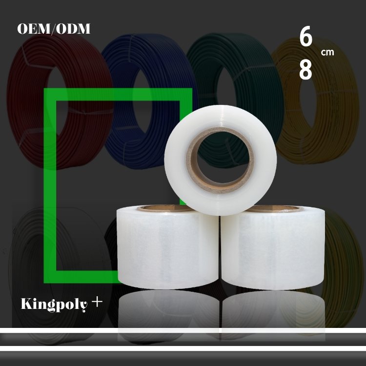 Big rolls automatic wrap Jumbo Roll Pe Wrap Film Pre-stretch Lldpe Transparent Micron Plastic Wrapping Machine Packaging Packing