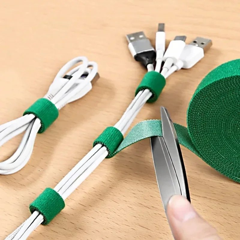 Cable Organizer USB Cable Winder Management nylon Free Cut Ties Mouse earphone Cord cable ties