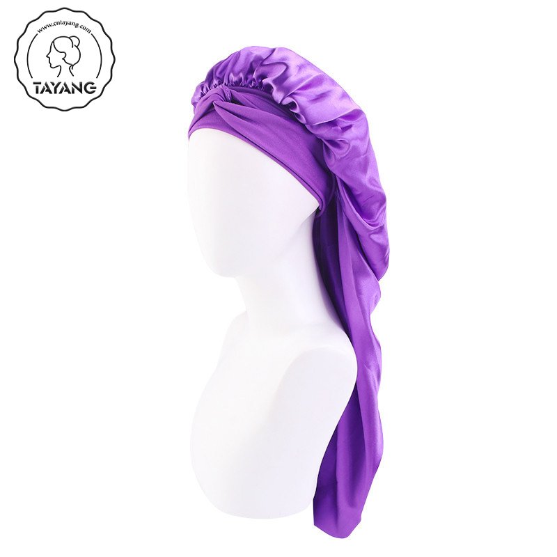 Elastic Tie Band Adjustable Straps sleeping Comfortable - Stretchy Tie Band Bonnets for Women Long Braid Curly Hair No Slip-Off