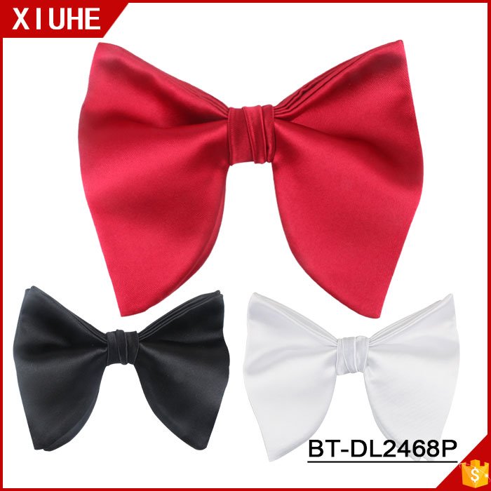 Polyester Bow Ties Custom Womens Girls Pink Black Bowties Custom Multicolor Groomsman Big Bowtie for Wedding