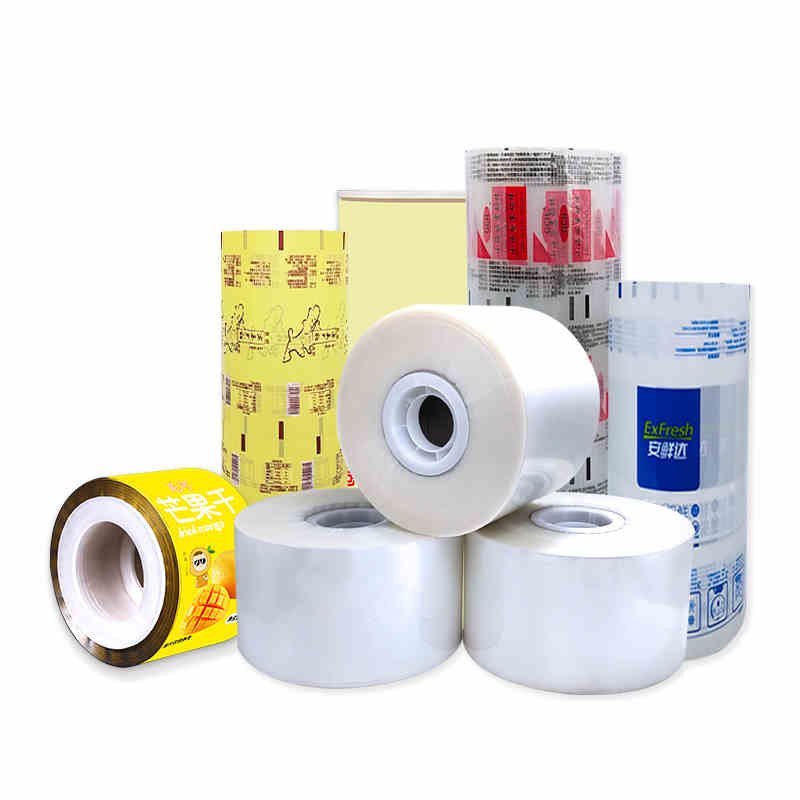 Custom Packaging Printed Paper Film Roll Pe Caution Tape Auto Packing Roll Greenhouse Stock Plastic Film Shrink Wrap Film Roll