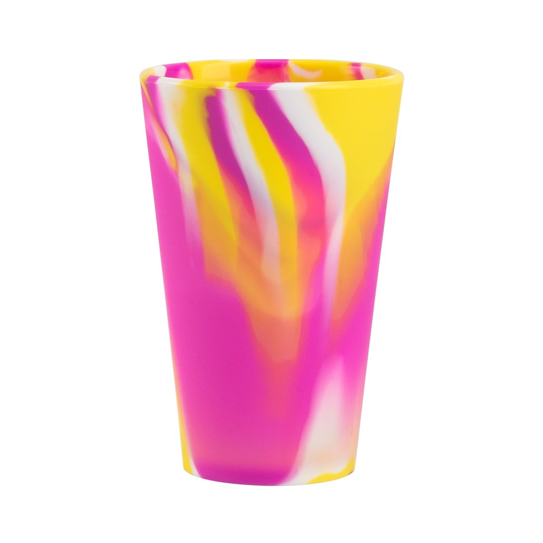 OEM/ODM 480ml Tie Dye Unbreakable Reusable Silicone Drinking Water Coffee Cup Silicone Tumblers Cups With Lids And Straws