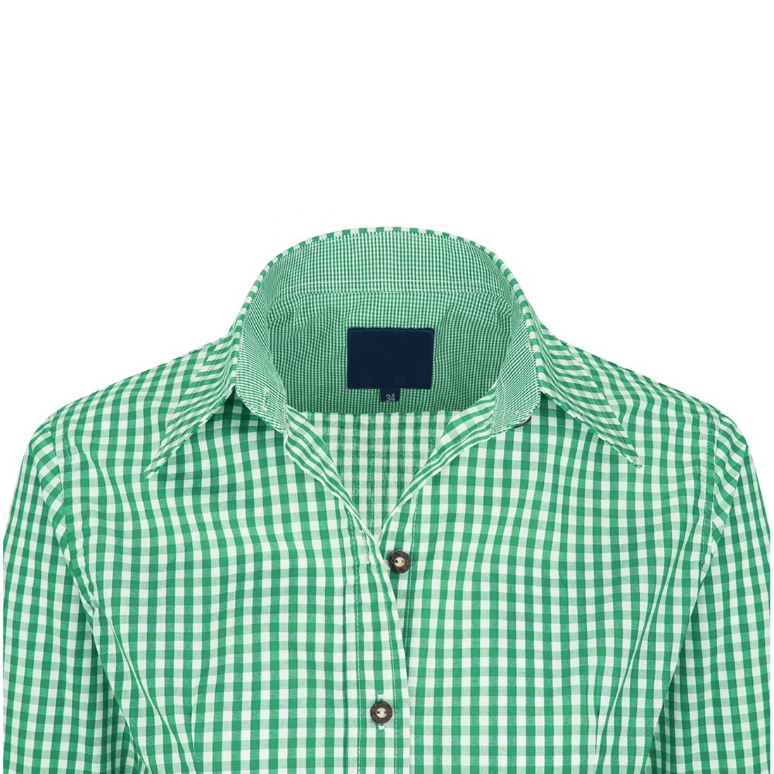German Bavarian Plus Size Women's V Neck Loose Tops Blouse Ladies Plaid Check Summer T Shirts Oktoberfest Trachten Blouse