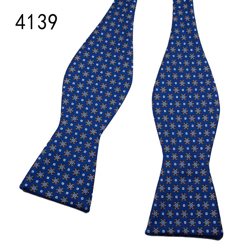Fashion wholesale bowtie factory polyester self tie bow ties digital printed bow ties for men