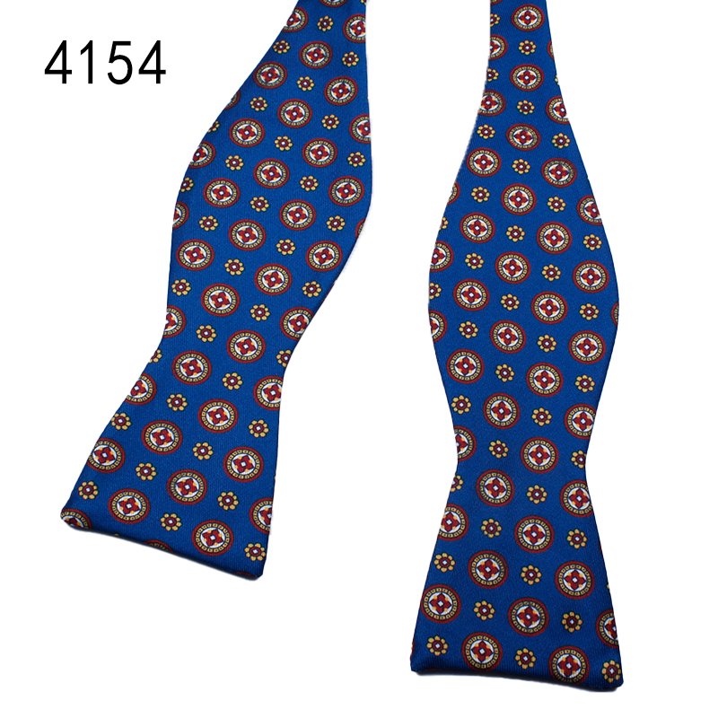 Fashion wholesale bowtie factory polyester self tie bow ties digital printed bow ties for men