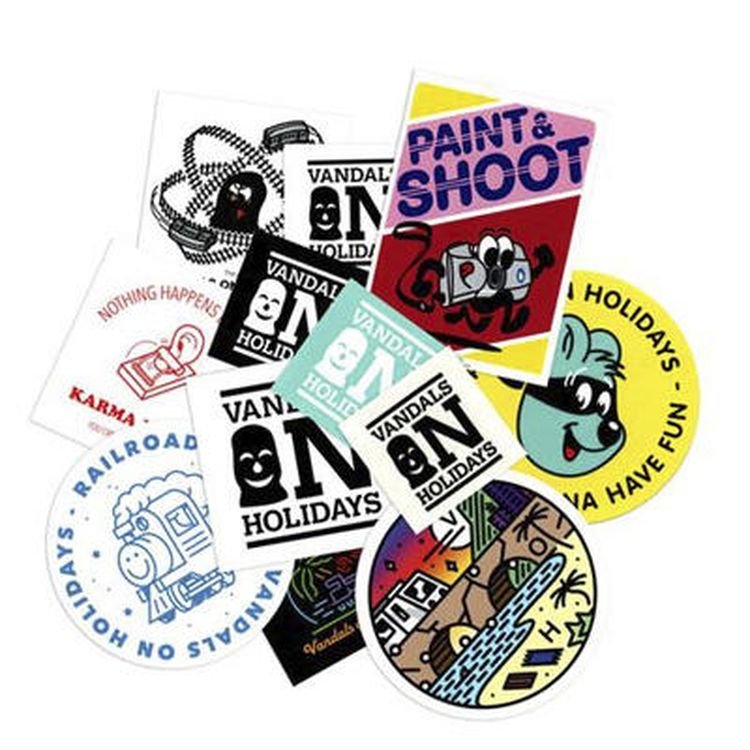 Custom High Quality Shiny Die Cut Logo Sticker Waterproof Vinyl Paper Printing Packaging Label HD Printing Adhesive Feature