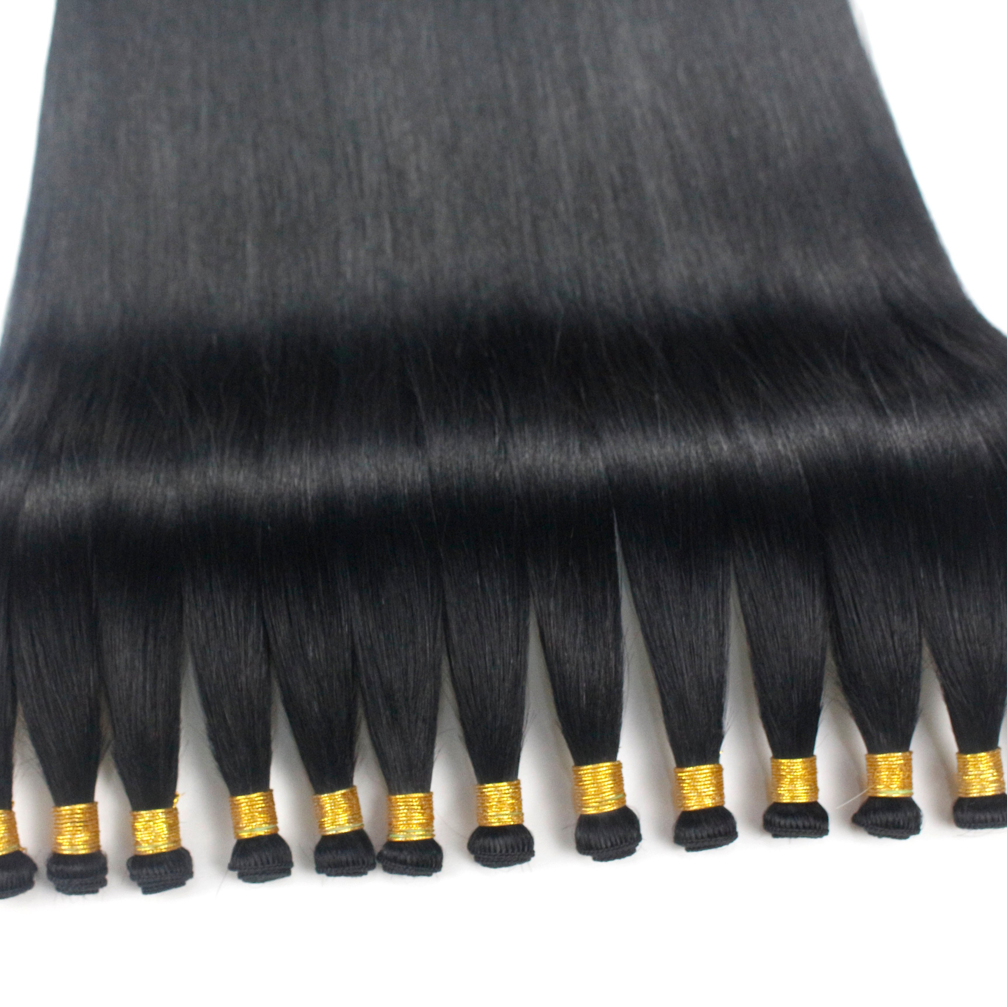 Best Price Double Drawn Remy Virgin Hair Last 1 Year European Human Hair Hand Tied Weft Hair Extensions