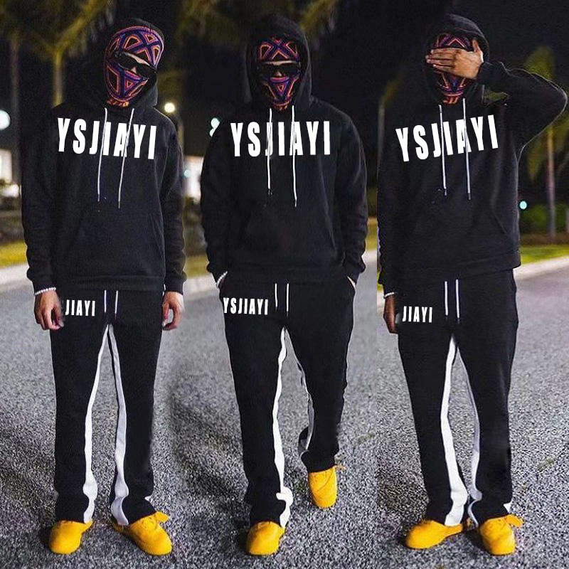 manufacturer dtg printing services men joggers suits set oversized tracksuit