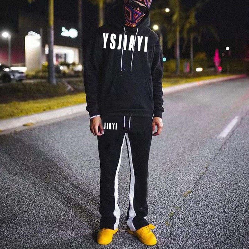 manufacturer dtg printing services men joggers suits set oversized tracksuit